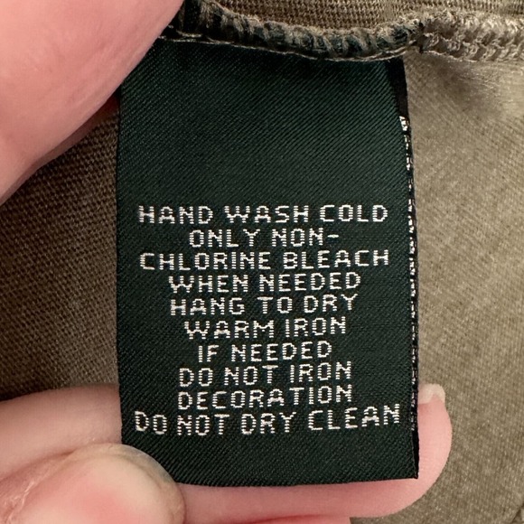 Ralph Lauren Graphic Long Sleeve Tee LRL Logo Floral Design Round Neck Women's M - Picture 6 of 8